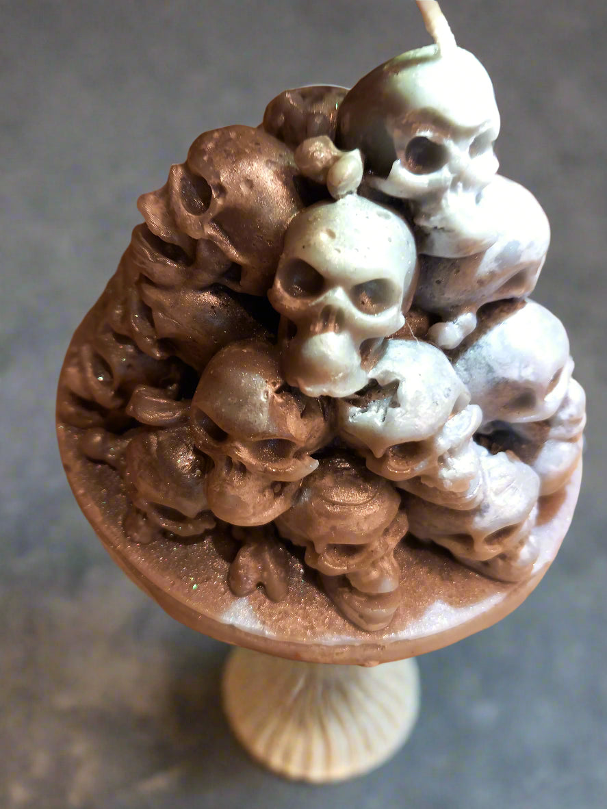 Skulls Pillar Soy wax candle