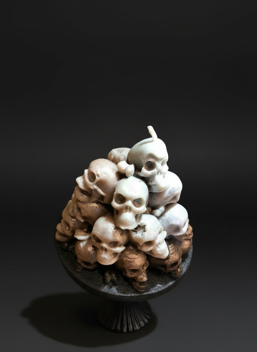 Skulls Pillar Soy wax candle