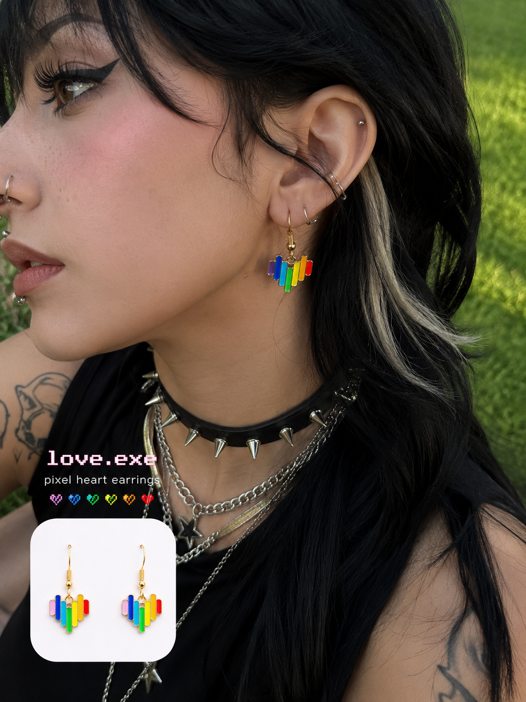 Love.exe Hypoallergenic earrings