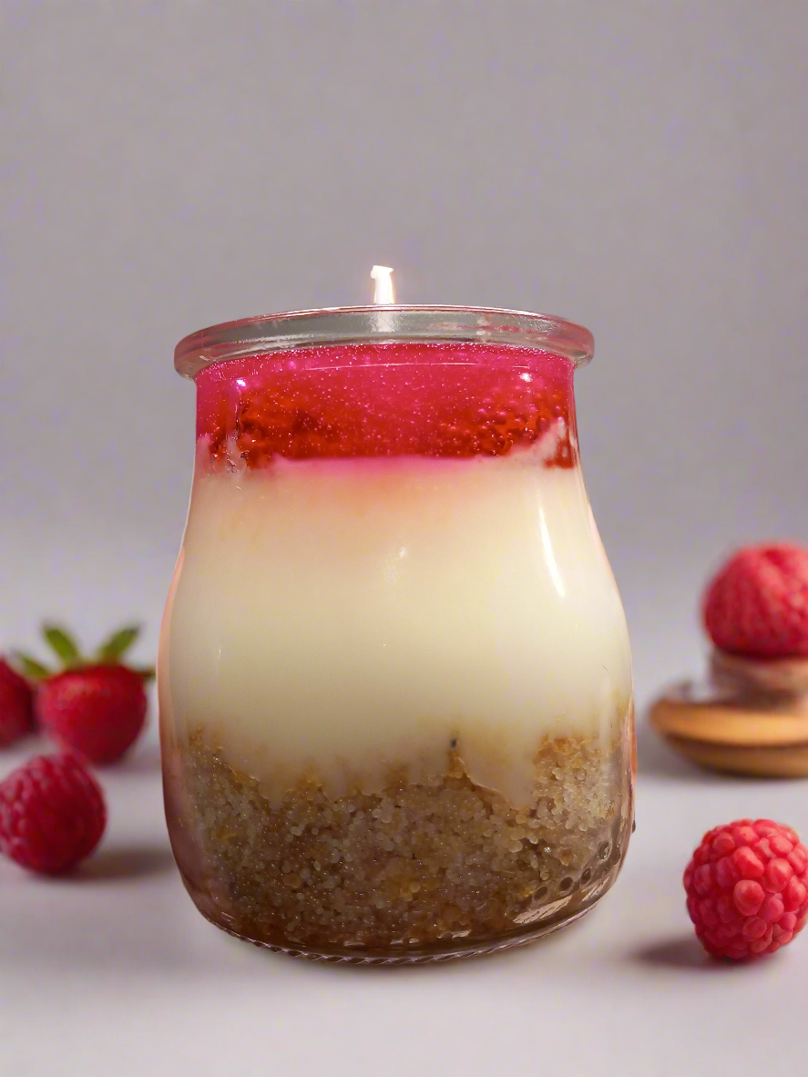 Cheesecake style dessert candles