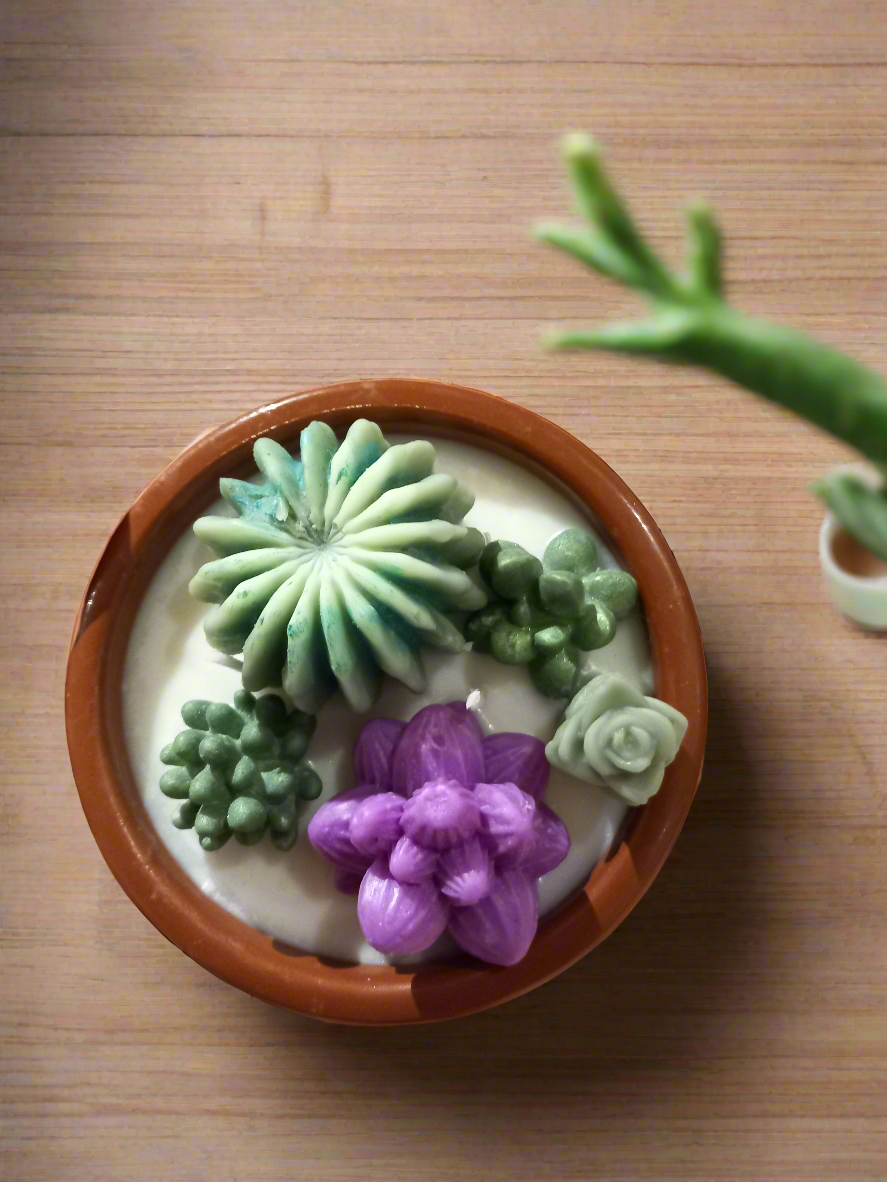 Teracotta sculpture candles