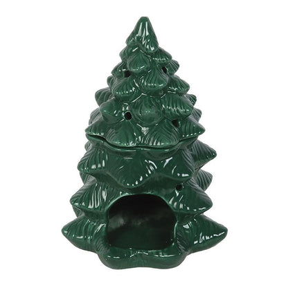 Green Winter Fir Tree Oil Burner and Wax Warmer