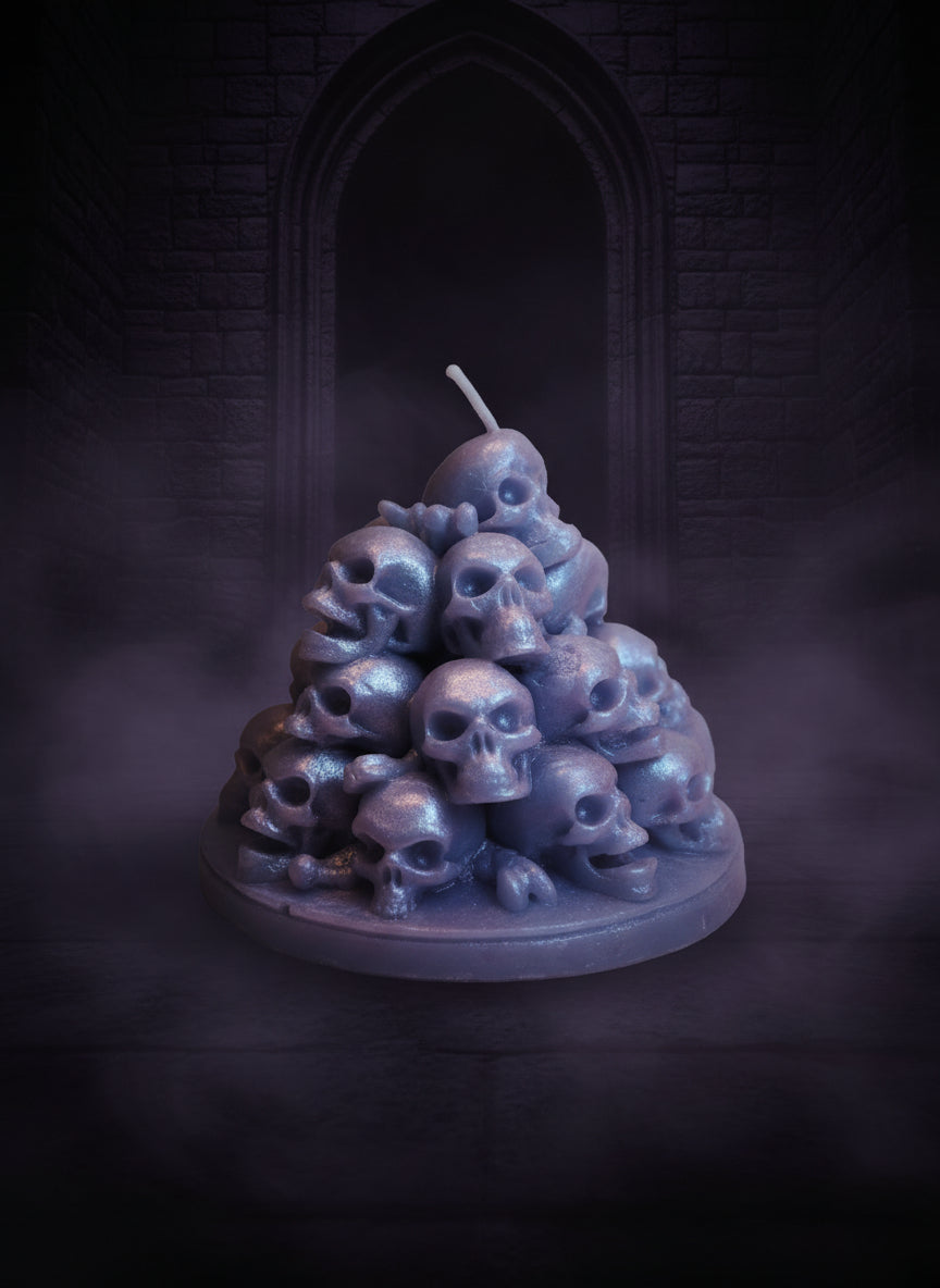 Skulls Pillar Soy wax candle
