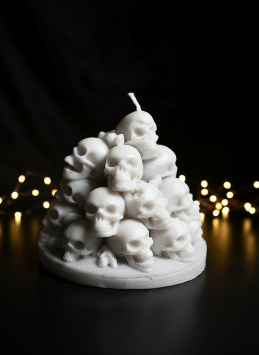 Skulls Pillar Soy wax candle