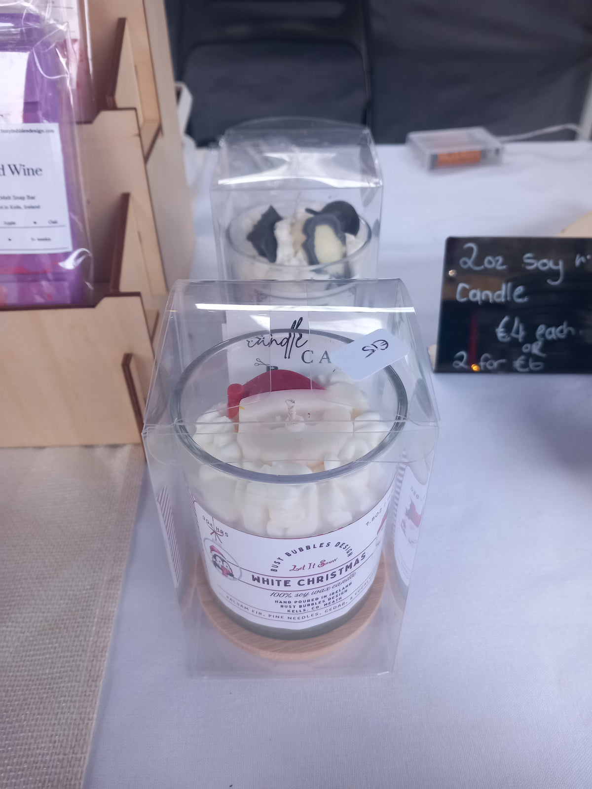 White Christmas 8oz Soy Wax Candle