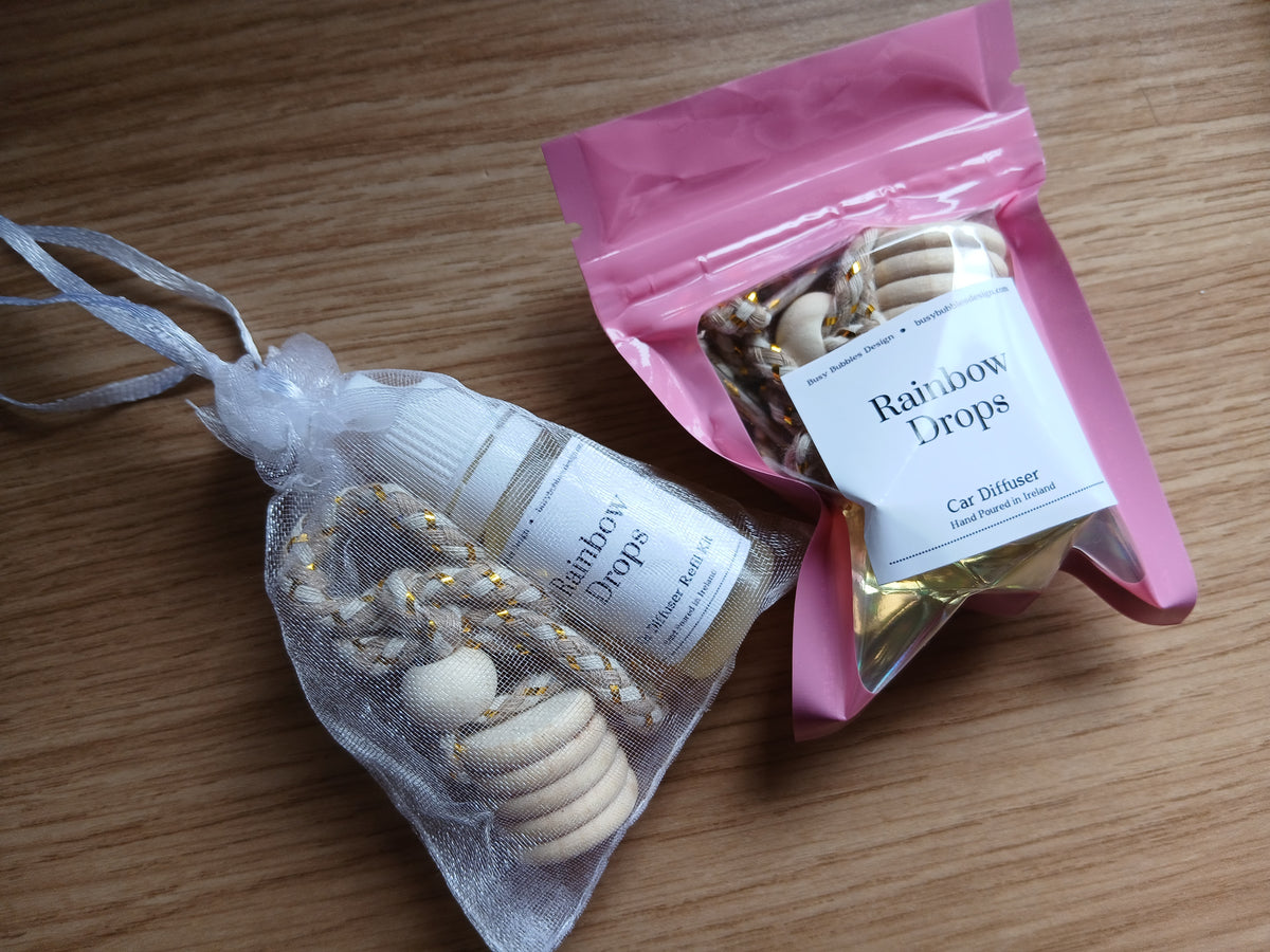 Gift Set (Bottle + Refill Kit) | Hanging Car Diffuser