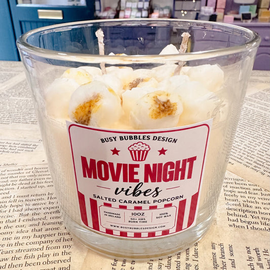 Movie night vibes | 8oz Soy wax candle | Salted Caramel