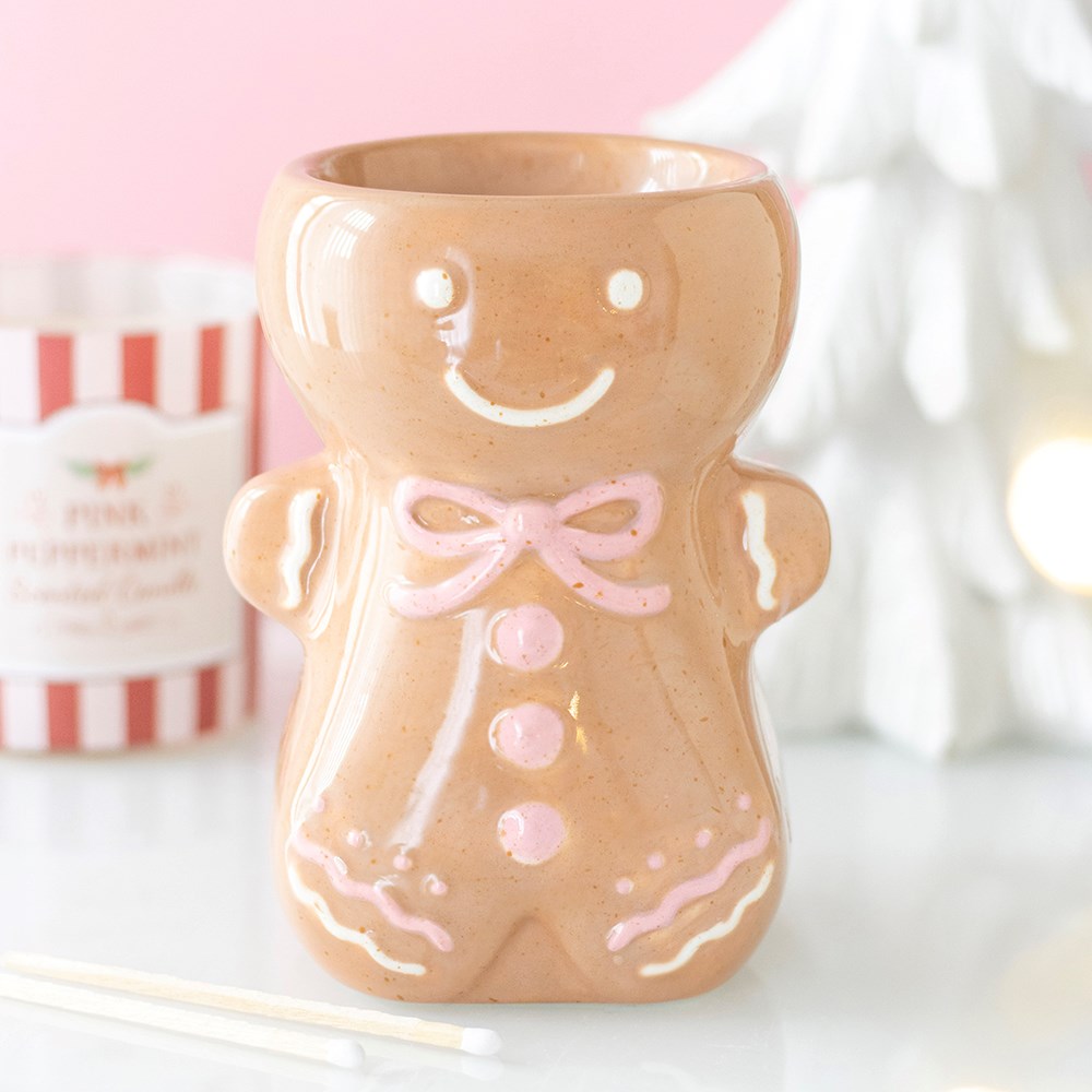 Pink Gingerbread Man Oil & Wax Burner