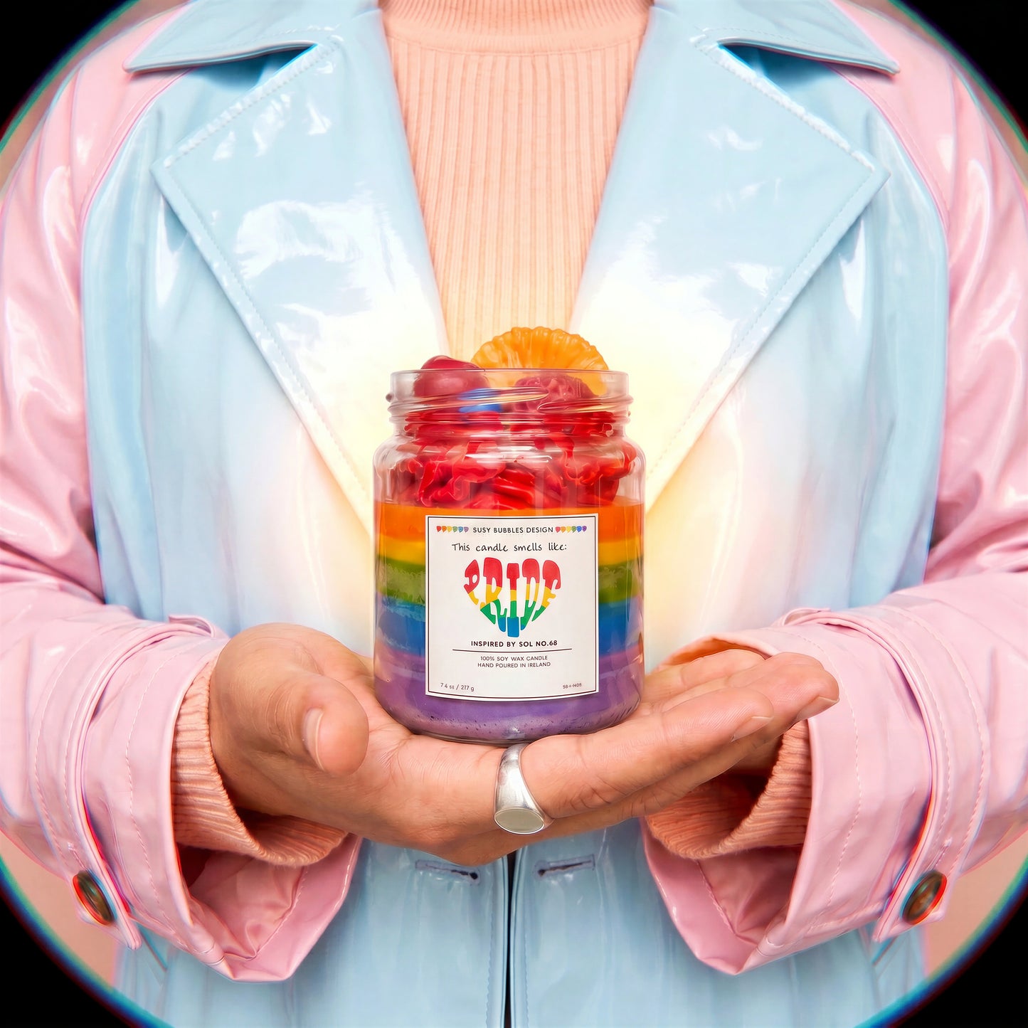 YASS QUEEN🌈 | Salted Caramel & Pistachio | 8.oz Soy Wax Candle |
