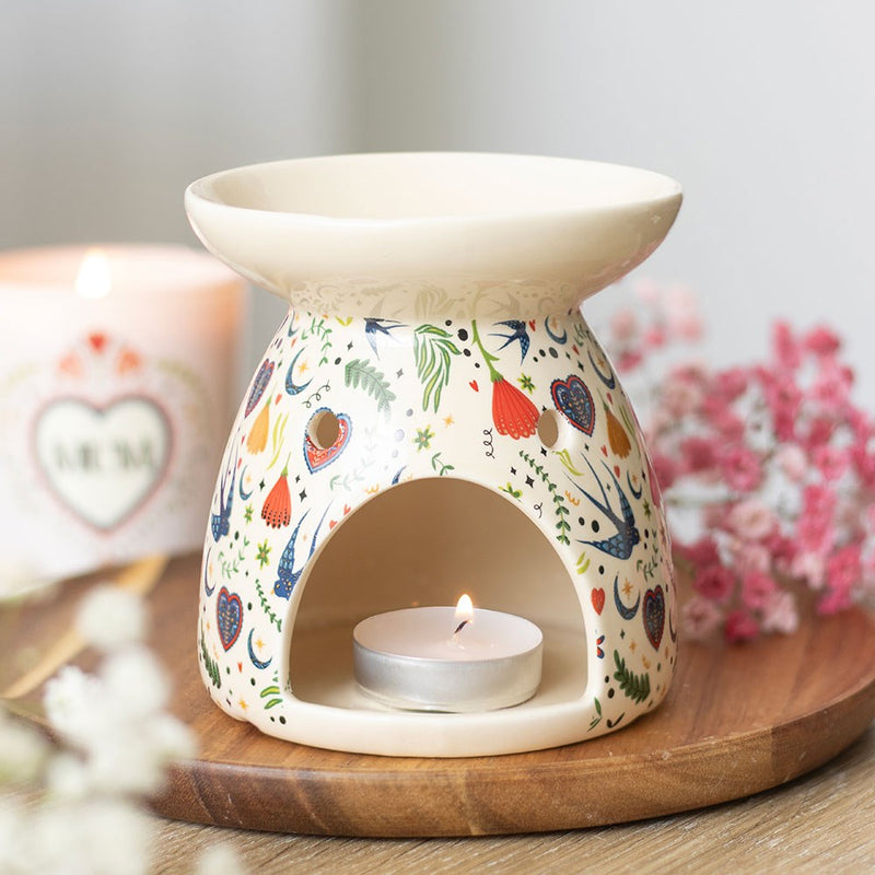 Midnight Bloom Print Oil Burner