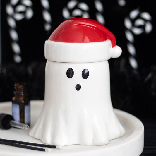 Ghost with Santa Hat Burner & Free Snap Bar