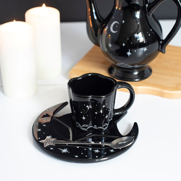 Spellbound Sky Espresso Cup, Saucer and Spoon Set