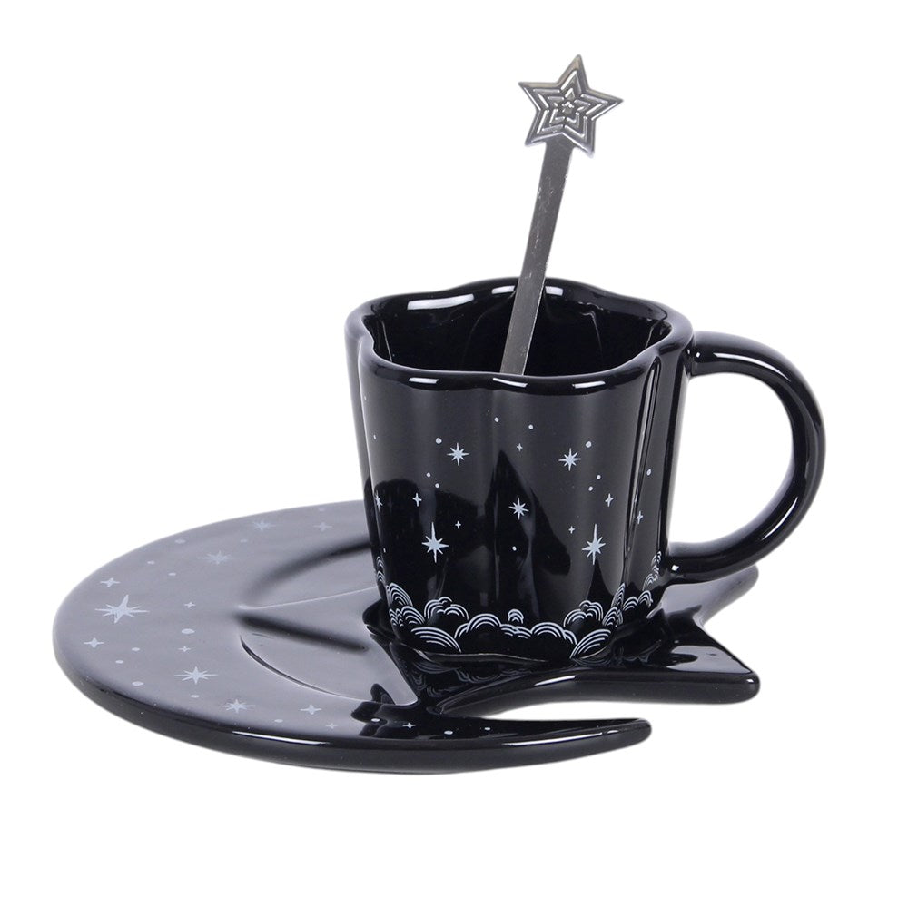 Spellbound Sky Espresso Cup, Saucer and Spoon Set