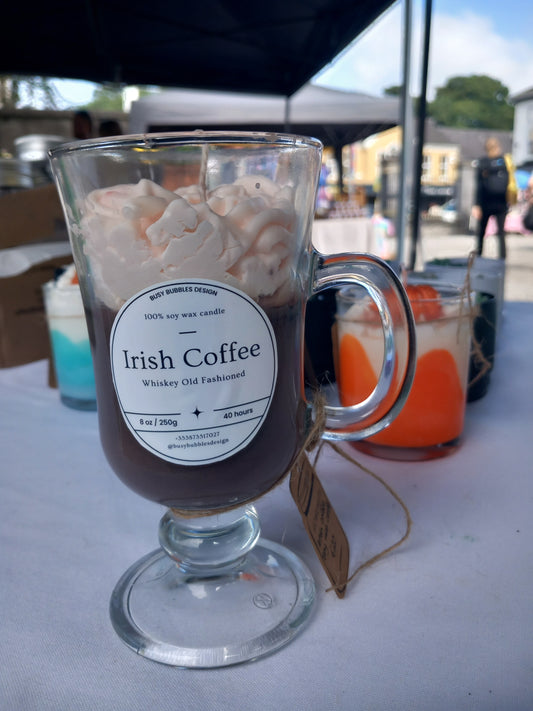 8oz. Irish Coffee Dessert Candle 100% Soy Wax