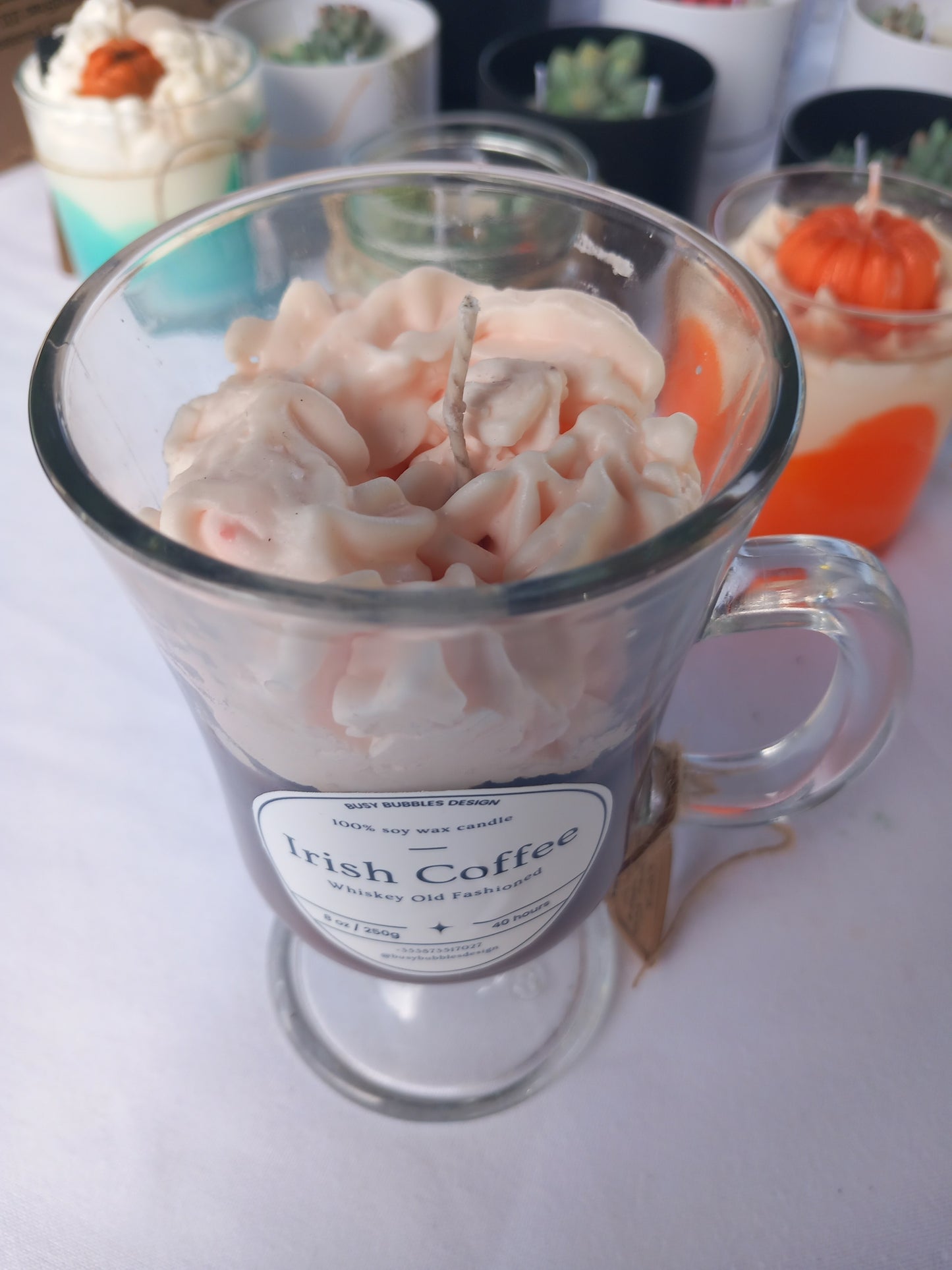 8oz. Irish Coffee Dessert Candle 100% Soy Wax