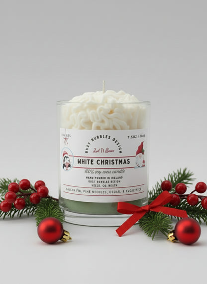 White Christmas 8oz Soy Wax Candle